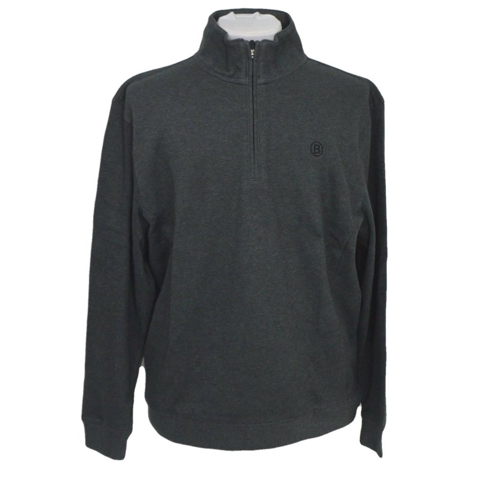 AHead Classic Mens Quarter Zip Gray Sweater Large - Picture 1 of 5